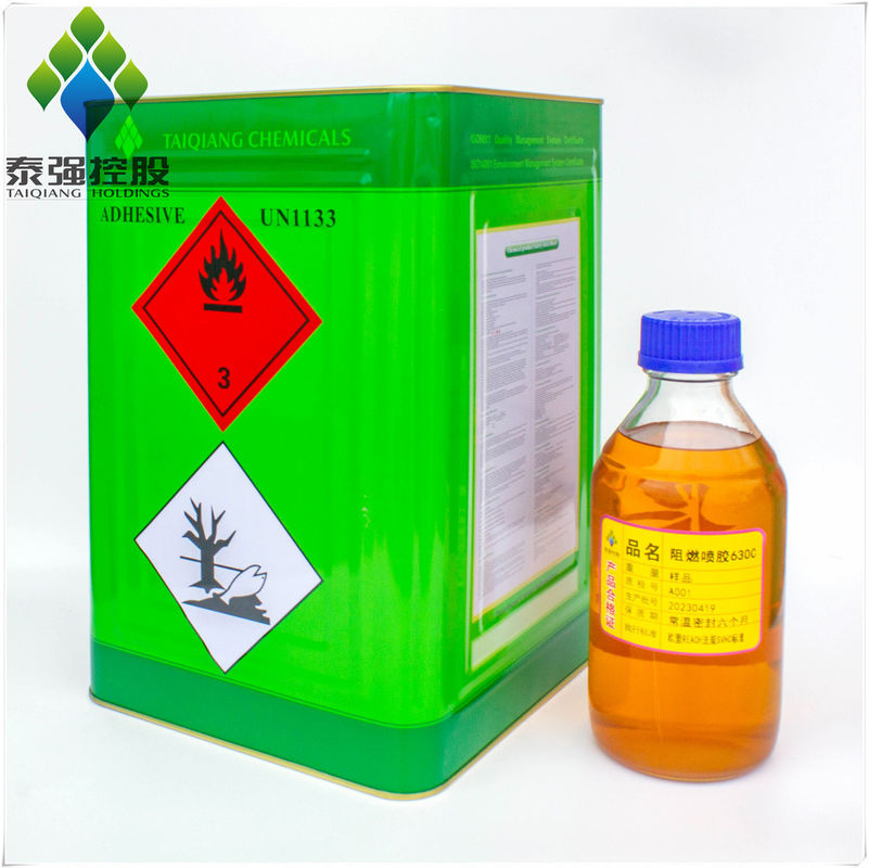 Light Yellow Non Flammable Spray Adhesive BS5852 Fire Retardant Adhesive